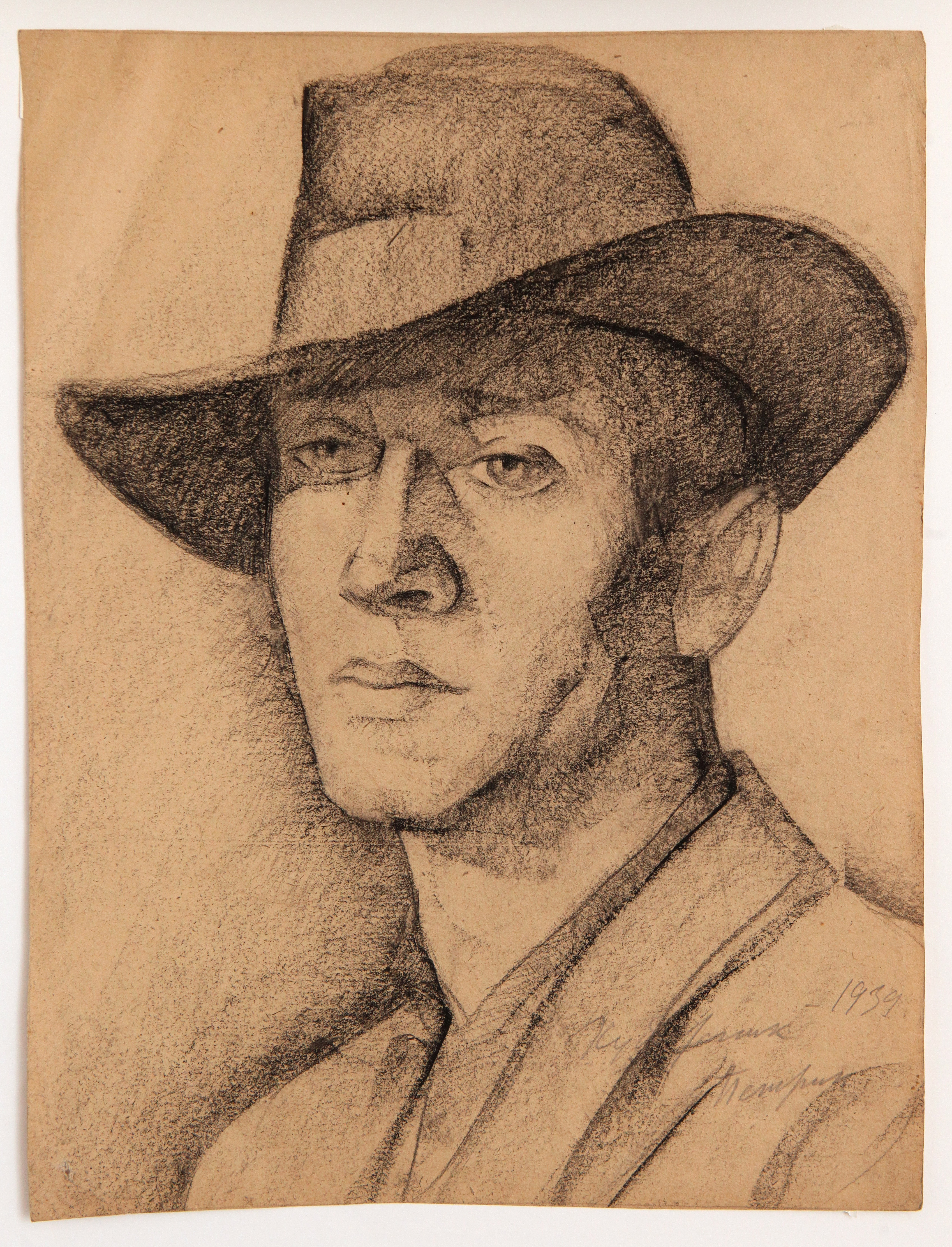 Rostislav Ocuşco (1897-1966). Pictorul M. Petric, 1939	hârtie, cărbune	38,1 x 29,2